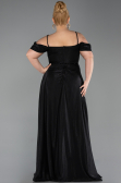 Robe Grande Taille Longue Noir ABU6185