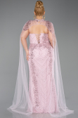 Robe de Soirée Grande Taille Longue Perlé Poudre ABU6162