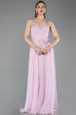 Robe de Soirée Longue Mousseline Poudre ABU6188