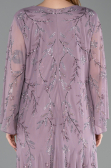 Robe De Soirée Grande Taille Longue Mousseline Lavande ABU6176
