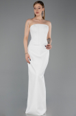 Robe de Soirée Longue Blanc ABU5889