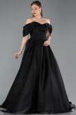 Robe de Soirée Longue Noir ABU6191