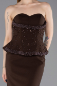 Robe de Soirée Longue Brun ABU6192