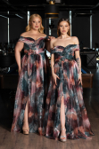 Robe De Soirée Grande Taille Longue Pelure D'oignon ABU5263