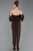 Robe de Soirée Longue Brun ABU6204