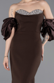 Robe de Soirée Longue Brun ABU6204