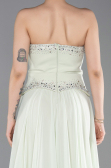 Robe de Soirée Longue Mousseline Menthe ABU6188