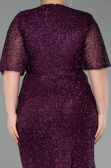Robe De Soirée Grande Taille Longue Violet ABU4542
