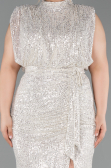 Robe De Soirée Grande Taille Squameuse Longue Vison ABU3115