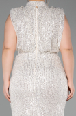 Robe De Soirée Grande Taille Squameuse Longue Vison ABU3115
