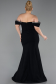Robe De Soirée Grande Taille Longue Noir ABU6199