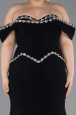 Robe De Soirée Grande Taille Longue Noir ABU6199