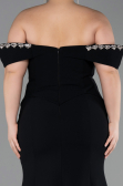 Robe De Soirée Grande Taille Longue Noir ABU6199