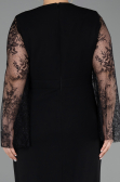 Robe De Invitation Grande Taille Midi Noir ABK2646