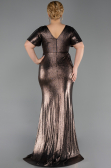 Robe De Soirée Grande Taille Longue Cuivre ABU6281