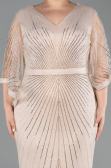 Robe De Soirée Grande Taille Longue Or ABU6301