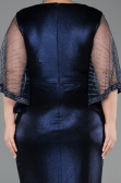 Robe De Soirée Grande Taille Longue Bleu Marine ABU6301