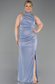 Robe De Soirée Grande Taille Longue Indigo ABU6311