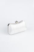 Sac de Soirée Luxe Coupe Au Laser Argent SH855