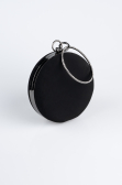 Sac de Soirée Couleur daim Noir SH841
