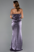 Robe de Soirée Longue Mousseline Lavande ABU6336