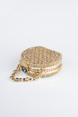 Sac De Soirée Luxe Pierreux Or SH854