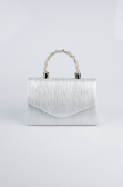 Sac de Soirée Luxe Coupe Au Laser Argent KC267
