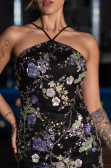 Robe de Soirée Longue Noir ABU6314