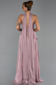 Robe de Soirée Longue Mousseline Poudre ABU6335