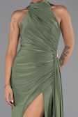 Robe de Soirée Longue Kaki ABU5918