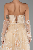 Robe de Soirée Longue Or ABU6344
