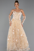 Robe de Soirée Longue Or ABU6344