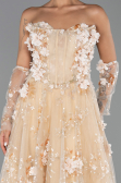 Robe de Soirée Longue Or ABU6344