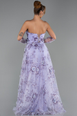 Robe de Soirée Longue Lilas ABU6344