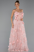 Robe de Soirée Longue Poudre ABU6344