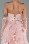 Robe de Soirée Longue Poudre ABU6344