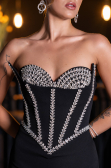 Robe de Soirée Longue Noir ABU6327