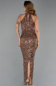 Robe de Soirée Longue Cuivre ABU6404