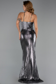 Robe de Soirée Longue Anthracite ABU6407