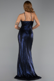 Robe de Soirée Longue Bleu Marine ABU6407