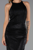 Robe de Soirée Longue Noir ABU6407