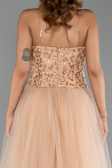 Robe de Soirée Longue Or ABU6412