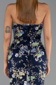 Robe de Soirée Longue Bleu Marine ABU6421