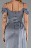 Robe de Soirée Longue Anthracite ABU2835