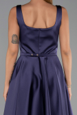 Robe de Cérémonie Midi Satin Violet ABK2586