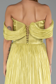 Robe De Soirée Grande Taille Longue Mousseline Pistache vert ABU6486