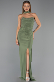 Robe de Soirée Longue Vert Huile ABU5564