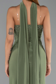 Robe de Soirée Longue Vert Huile ABU5564