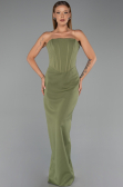 Robe de Soirée Longue Kaki ABU5889