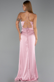 Robe de Soirée Longue Satin Poudre ABU6427
